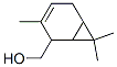 3,7,7-trimethylbicyclo[4.1.0]hept-3-ene-2-methanol 结构式