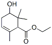 5-Hydroxy-2,6,6-trimethyl-2-cyclohexene-1-carboxylic acid ethyl ester 结构式