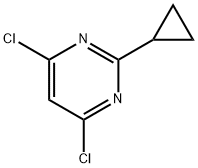 2-环丙基-4,6-二氯嘧啶 结构式