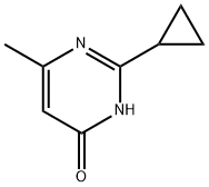 2-环丙基-6-甲基嘧啶-4-酚 结构式