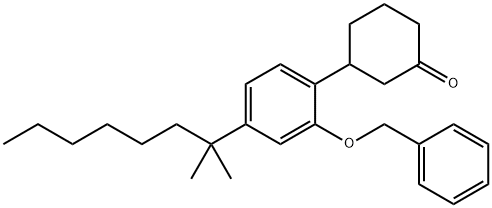 3-[4-(1,1-DiMethylheptyl)-2-(phenylMethoxy)phenyl]cyclohexanone 结构式