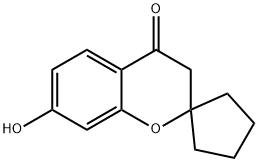 7-羟基螺[苯并二氢吡喃-2,1'-环戊]-4-酮 结构式