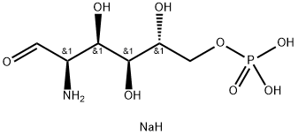 D-氨基葡萄糖6-磷酸钠 结构式