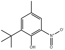 2-TERT-BUTYL-4-METHYL-6-NITROPHENOL 结构式