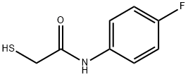 乙酰胺,N-(4-氟苯基)-2-巯基- 结构式