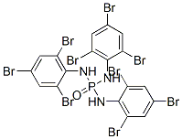 N,N',N''-Tri-(2,4,6-tribromophenyl)phosphoric acid triamide 结构式