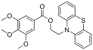 Benzoic acid, 3,4,5-trimethoxy-, 2-phenothiazin-10-ylethyl ester 结构式