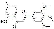 5-hydroxy-7-methyl-2-(3,4,5-trimethoxyphenyl)chromen-4-one 结构式