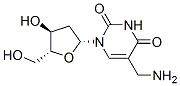 5-(aminomethyl)-2'-deoxyuridine 结构式