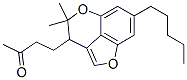 4-(3,4-Dihydro-4,4-dimethyl-7-pentylfuro[4,3,2-de][1]benzopyran-3-yl)-2-butanone 结构式