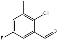 5-氟-3-甲基水杨醛 结构式