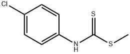 4-Chlorophenyldithiocarbamic acid methyl ester 结构式