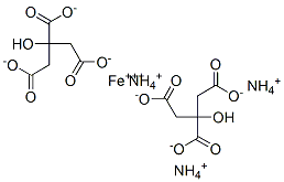 枸橼酸铁铵	 结构式