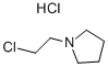 N-(2-氯乙基)吡咯烷盐酸盐 结构式