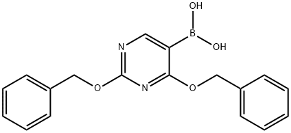 2,4-双苄氧基-5-嘧啶硼酸 结构式