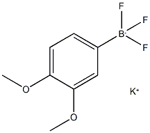 3.4-二甲氧基苯基三氟硼酸钾 结构式