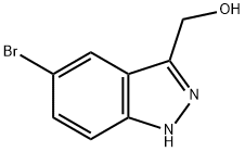 5-溴-3-羟甲基吲唑 结构式