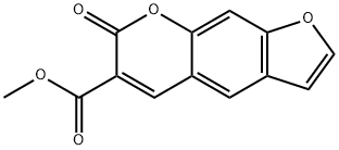 Methyl 7-oxo-7H-furo(3,2-g)(1)benzopyran-6-carboxylate 结构式