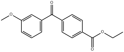 4-CARBOETHOXY-3'-METHOXYBENZOPHENONE 结构式