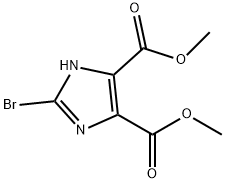 2-溴-1H-咪唑-4,5-二甲酸二甲酯 结构式