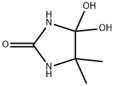 2-Imidazolidinone, 4,4-dihydroxy-5,5-dimethyl- (9CI) 结构式