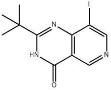 2-tert-butyl-8-iodopyrido[4,3-d]pyriMidin-4(3H)-one 结构式