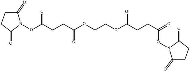 二(N-琥珀酰亚胺)乙烯乙二醇二琥珀酸酯 结构式
