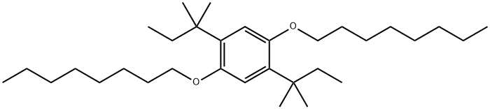1,4-双正辛氧基-2,5-二1,1-二甲基丙基 结构式