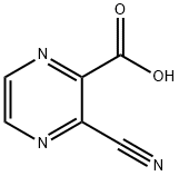 Pyrazinecarboxylic acid, 3-cyano- (9CI) 结构式