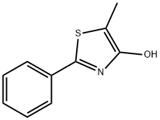 5-甲基-2-苯基噻唑-4-醇 结构式
