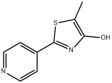 5-甲基-2-(4-吡啶基)-1,3-噻唑-4-醇 结构式