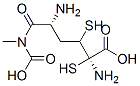 (2R)-2-amino-3-[(2R)-2-amino-3-(carboxymethylamino)-3-oxopropyl]disulfanylpropanoic acid 结构式