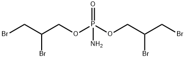 1-(amino-(2,3-dibromopropoxy)phosphoryl)oxy-2,3-dibromo-propane 结构式