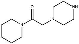 2-哌嗪-1-基-1-哌啶-1-基乙酮 结构式