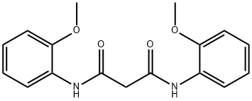 N,N'-双-(2-甲氧基-苯基)-丙二酰胺 结构式