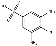 3,5-二氨基-4-氯苯磺酸 结构式