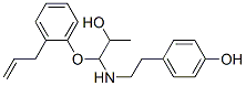 4-hydroxyphenethylamino-3-(2-allyl)phenoxypropan-2-ol 结构式