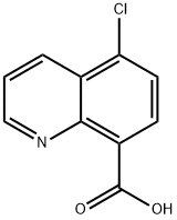 5-氯喹啉-8-羧酸 结构式