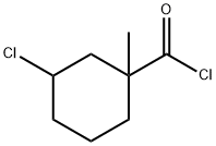 Cyclohexanecarbonyl chloride, 3-chloro-1-methyl- (9CI) 结构式