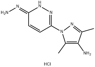 3-Hydrazino-6-(3,5-dimethyl-4-amino-1-pyrazolyl)pyridazine dihydrochlo ride 结构式