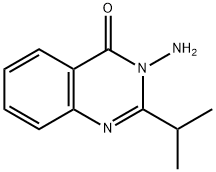 3-氨基-2-异丙基-4(3H)-喹唑啉酮 结构式