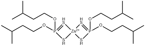 O,O-DIISOPENTYL HYDROGEN DITHIOPHOSPHATE, ZINC SALT 结构式