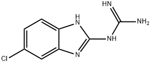 (5-氯-1H-苯并咪唑-2-基)胍 结构式