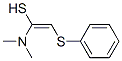 Ethenethiol,  1-(dimethylamino)-2-(phenylthio)- 结构式