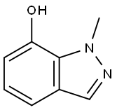 1-甲基-1H-吲唑-7-醇 结构式