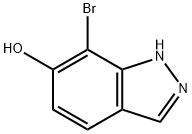 7-溴-1H-吲唑-6-醇 结构式
