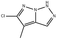 1H-Pyrazolo[1,5-c][1,2,3]triazole,  5-chloro-4-methyl- 结构式