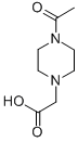(4-乙酰基哌嗪-1-基)乙酸 结构式