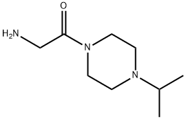 2-氨基-1-(4-异丙醇-哌啶-1-基)-乙酮盐酸盐 结构式