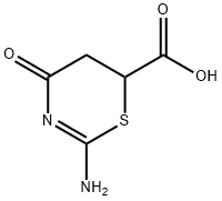 2-氨基-4-氧代-5,6-二氢-4H-1,3-噻嗪-6-羧酸 结构式